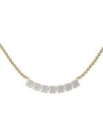 Колье из лимонного золота c бриллиантами