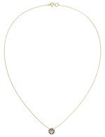 Колье из лимонного золота c бриллиантами и лазуритом