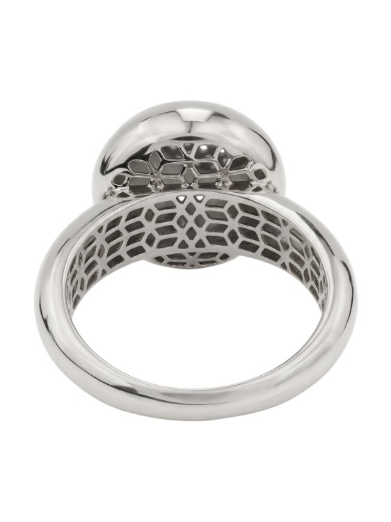 Кольцо из белого золота 585 пробы c бриллиантами