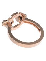 Кольцо из золота c бриллиантами и ониксом