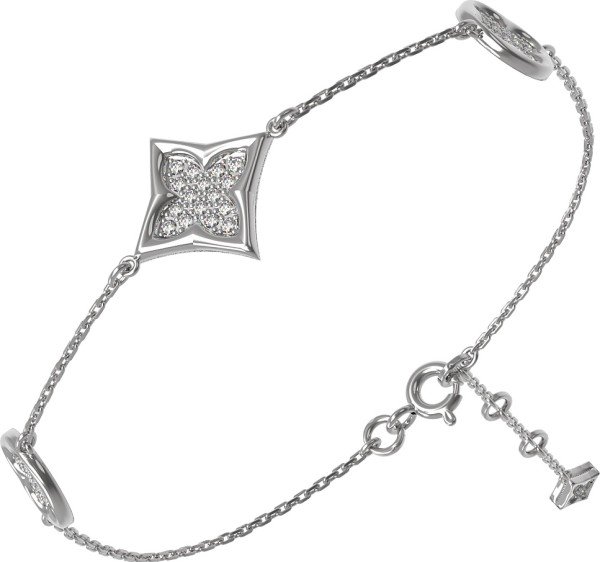 Браслет из белого золота c бриллиантами