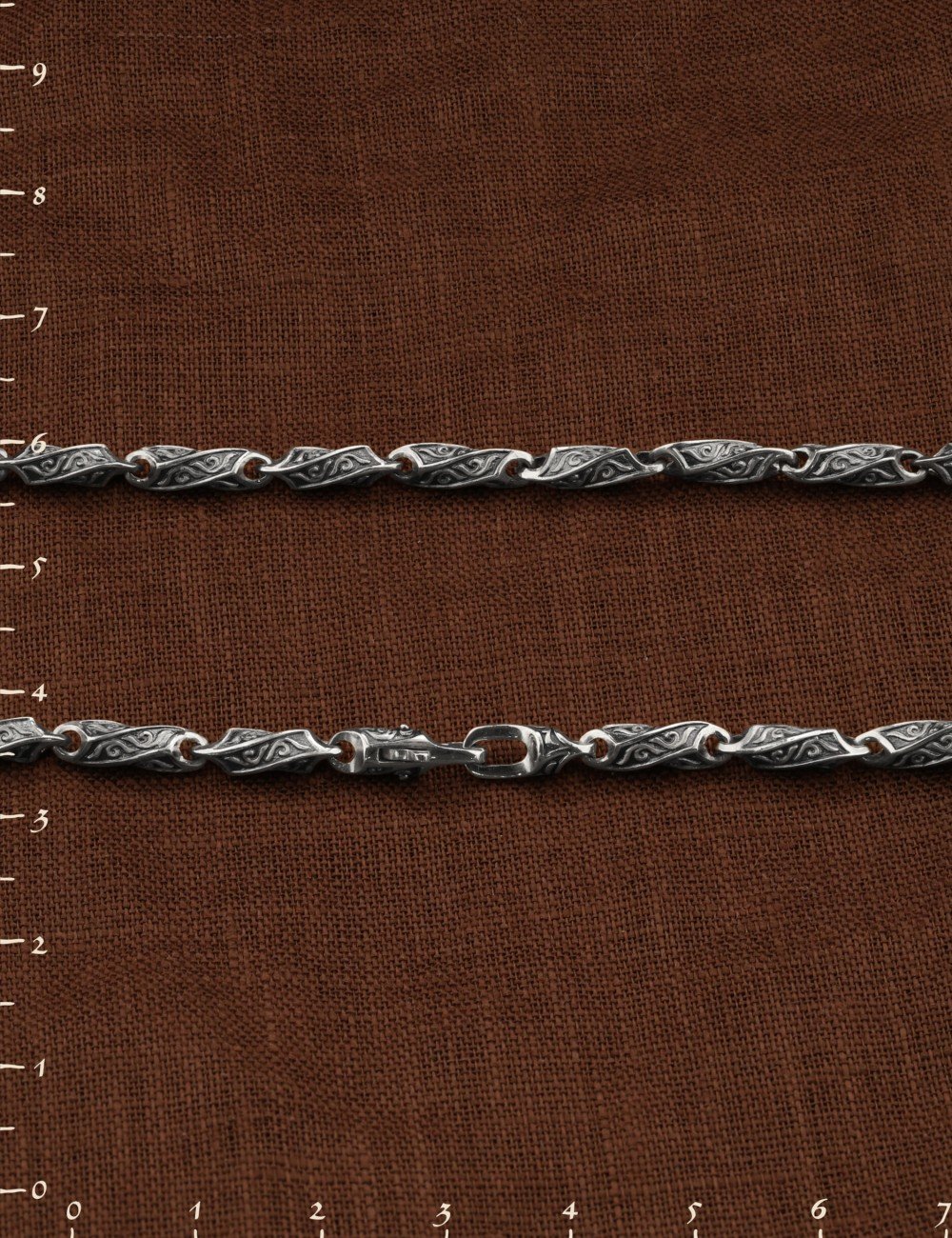 Цепь из белого золота