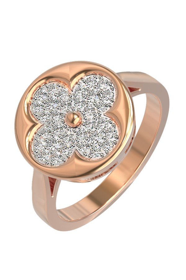 Кольцо из золота c бриллиантами