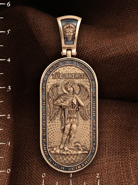 Нательная икона из красного золота 585 пробы