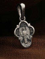 Крест из белого золота