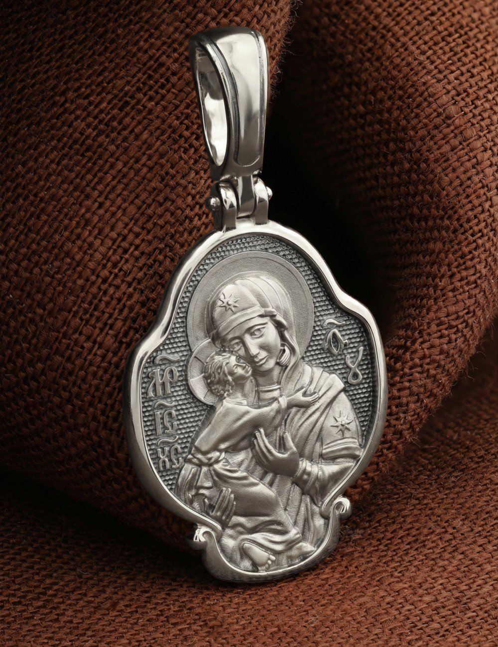 Образок из белого золота