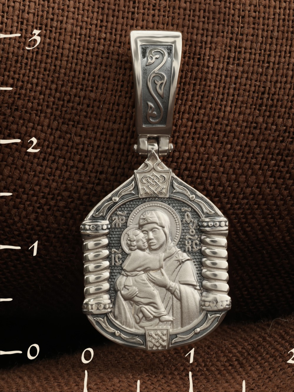 Образок из белого золота 585 пробы