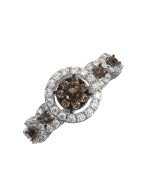 Кольцо из белого золота c бриллиантами