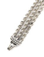 Браслет из серебра и золота c ониксом и рубином