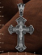Крест из белого золота
