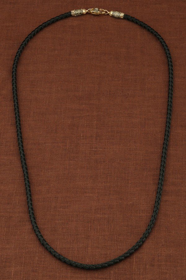 Шнурок шёлковый из лимонного золота