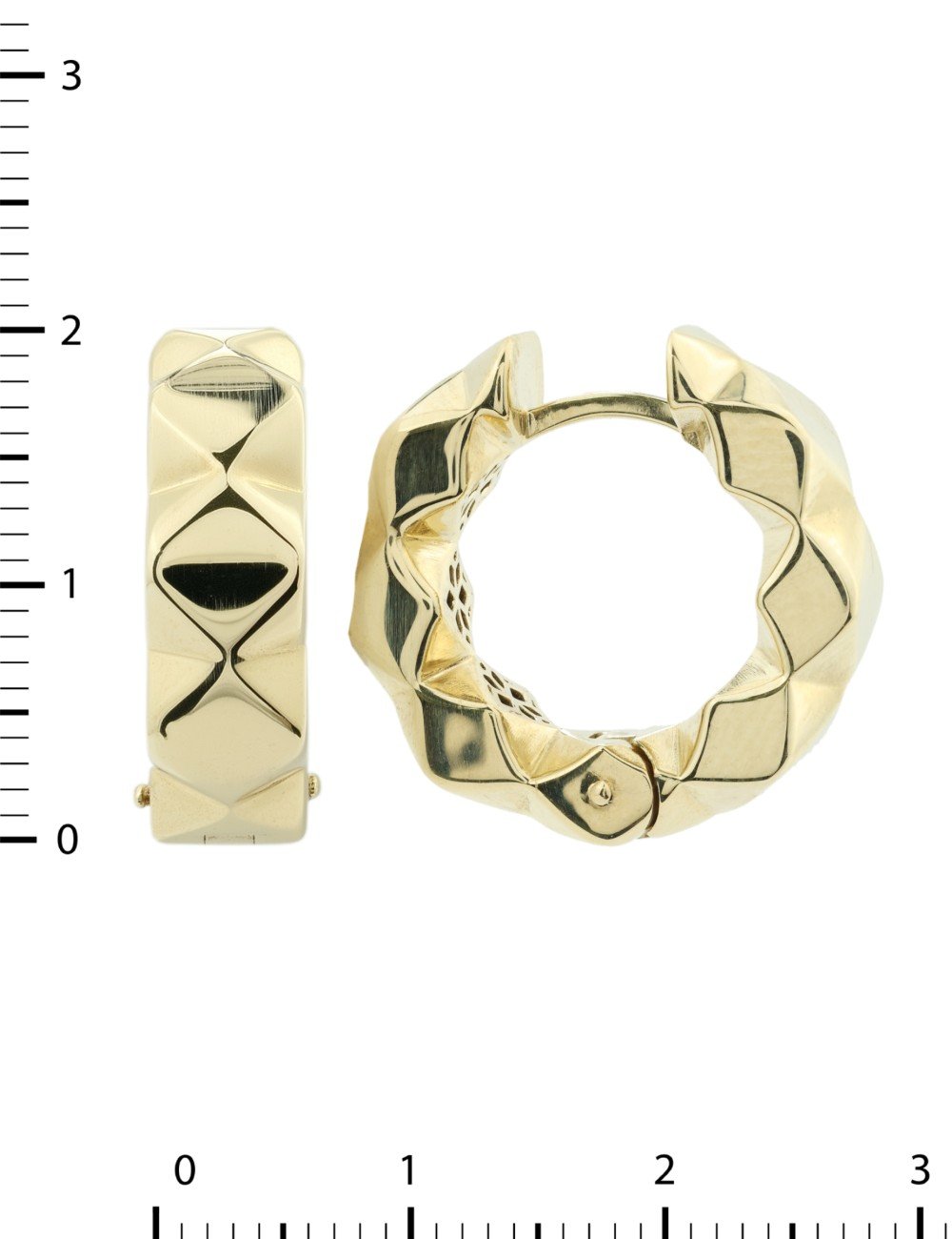 Серьги из лимонного золота