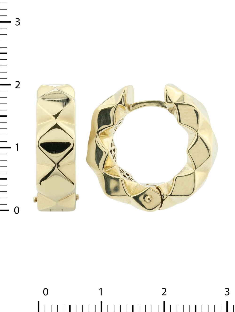 Серьги из лимонного золота 585 пробы