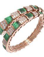 Браслет из золота c бриллиантами и малахитом