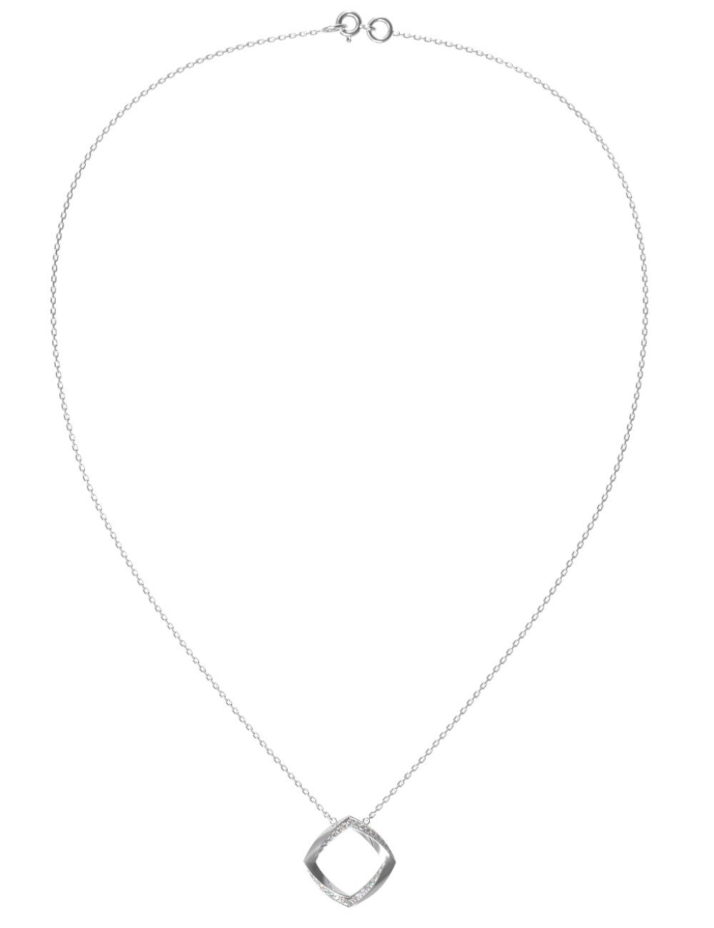 Колье из белого золота c бриллиантами