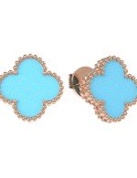 Серьги из золота c бирюзой