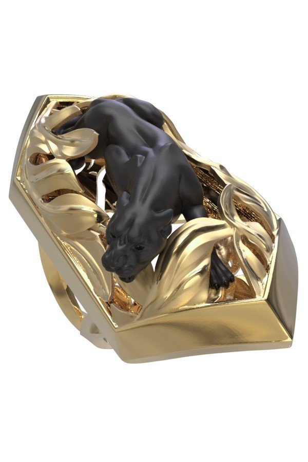 Кольцо из лимонного золота