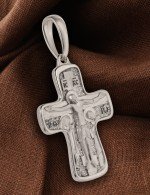 Крест из белого золота