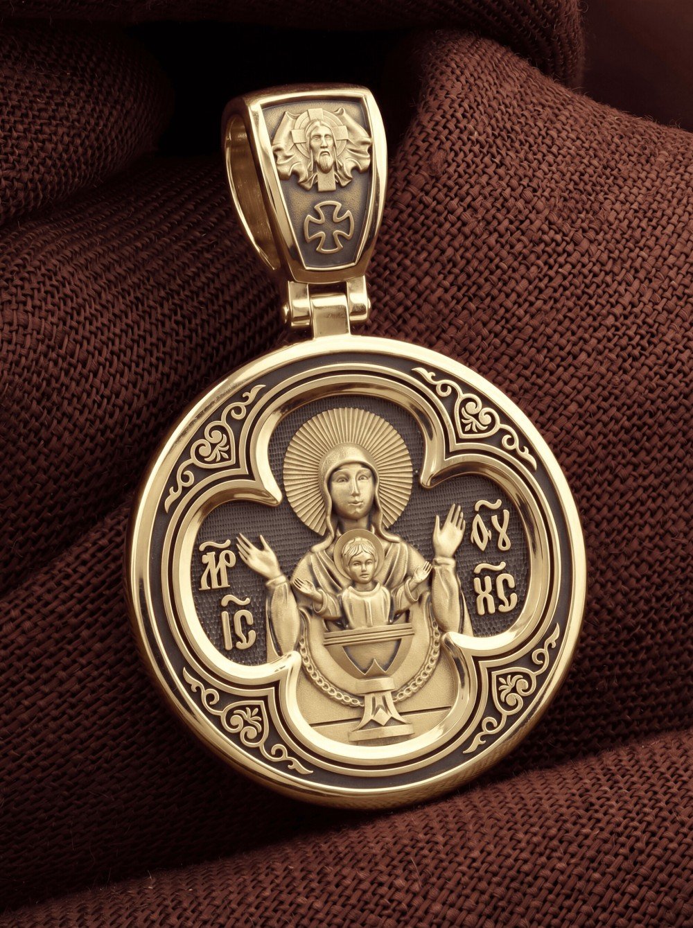 Образок из лимонного золота