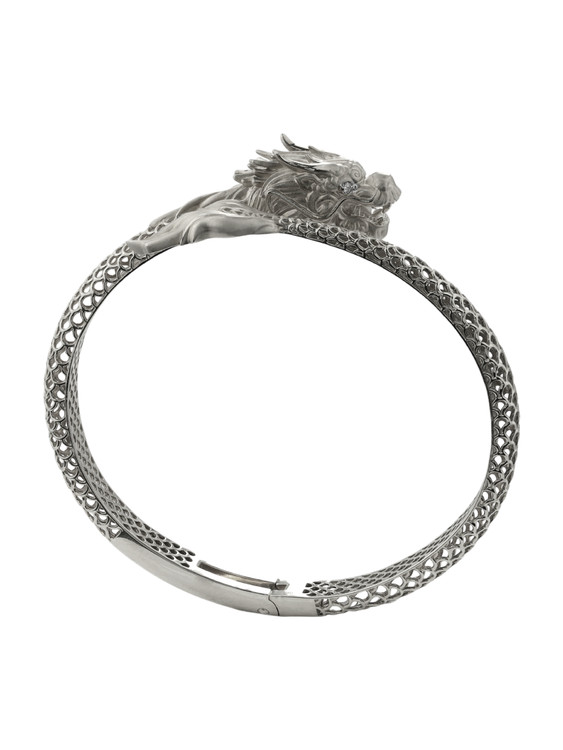 Браслет из белого золота 585 пробы c бриллиантами