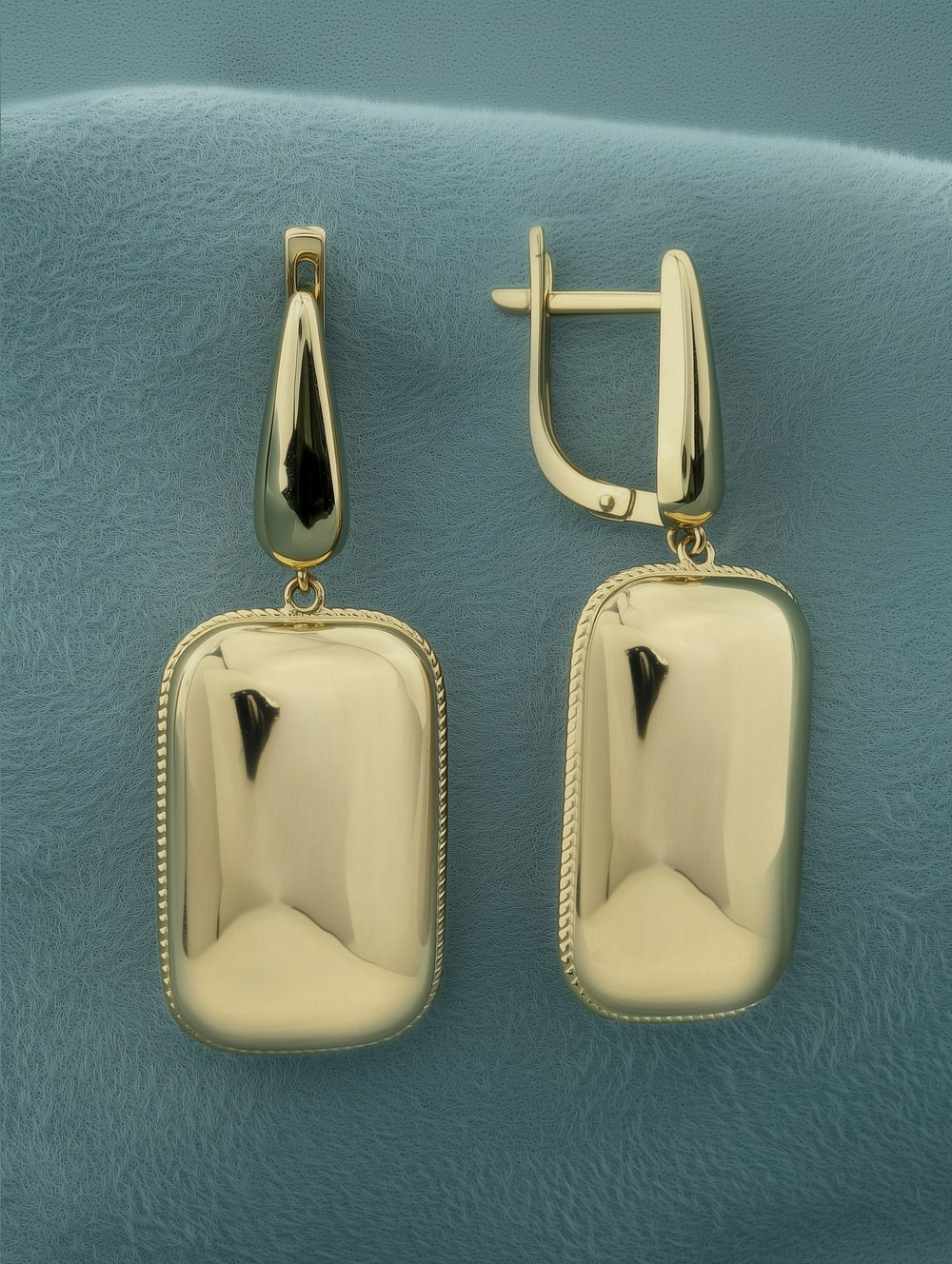 Серьги из лимонного золота 585 пробы