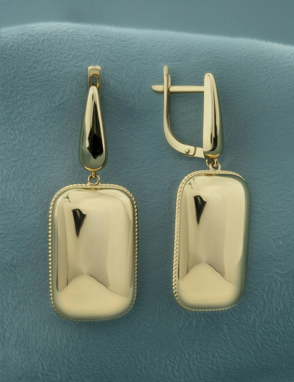 Серьги из лимонного золота