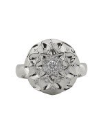 Кольцо из белого золота c бриллиантами