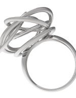 Кольцо из белого золота c бриллиантами