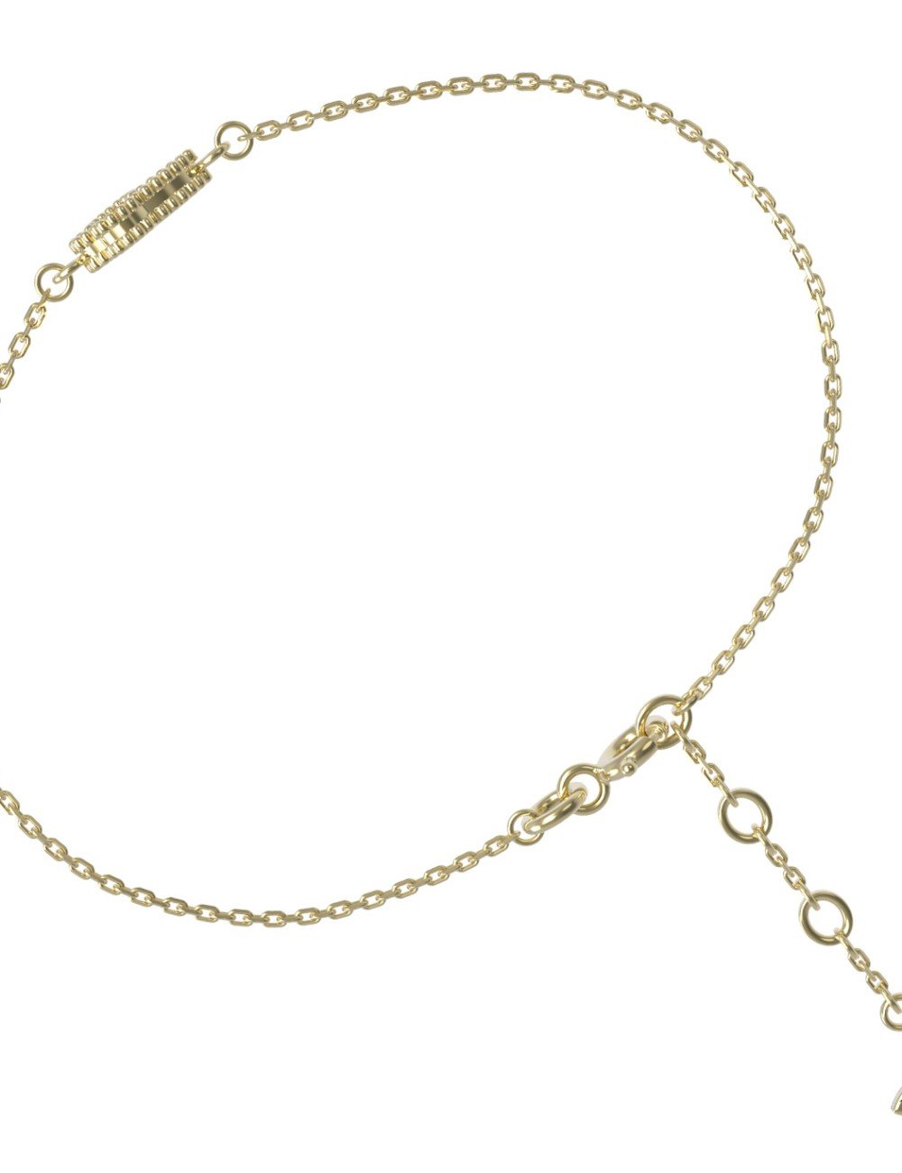 Браслет из лимонного золота c перламутром