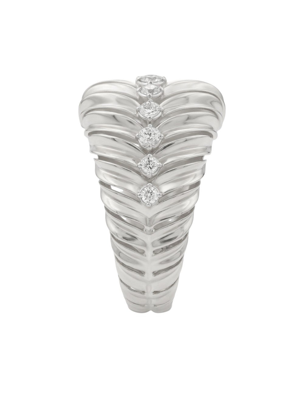 Кольцо из белого золота c бриллиантами