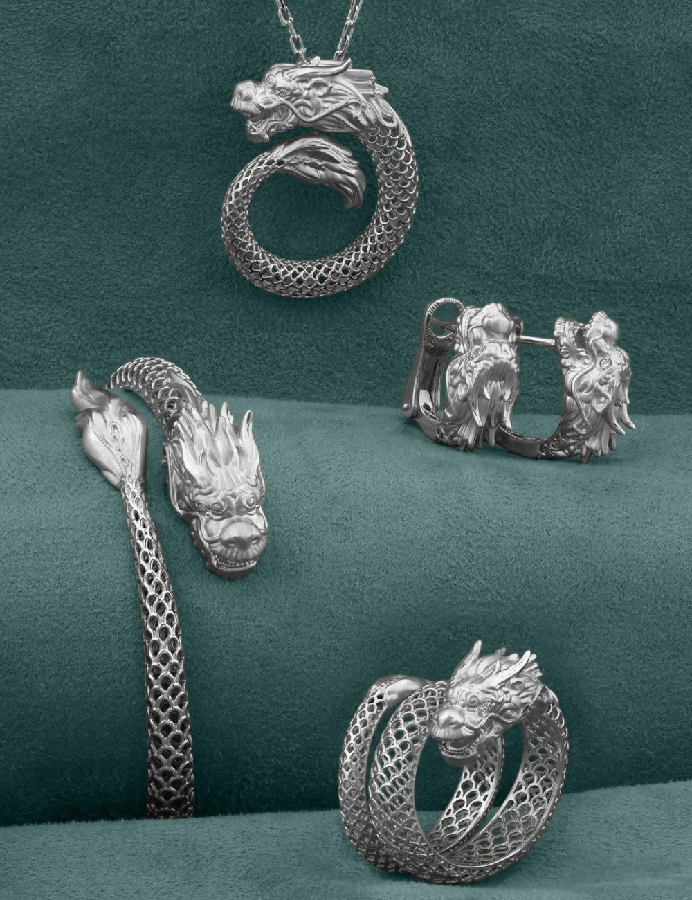 Браслет из белого золота c бриллиантами