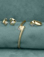 Кольцо из лимонного золота c бриллиантами