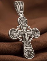 Крест из белого золота