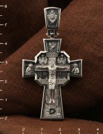 Крест из белого золота