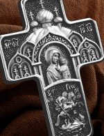 Крест из белого золота