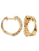 Серьги из золота 585 пробы c бриллиантами