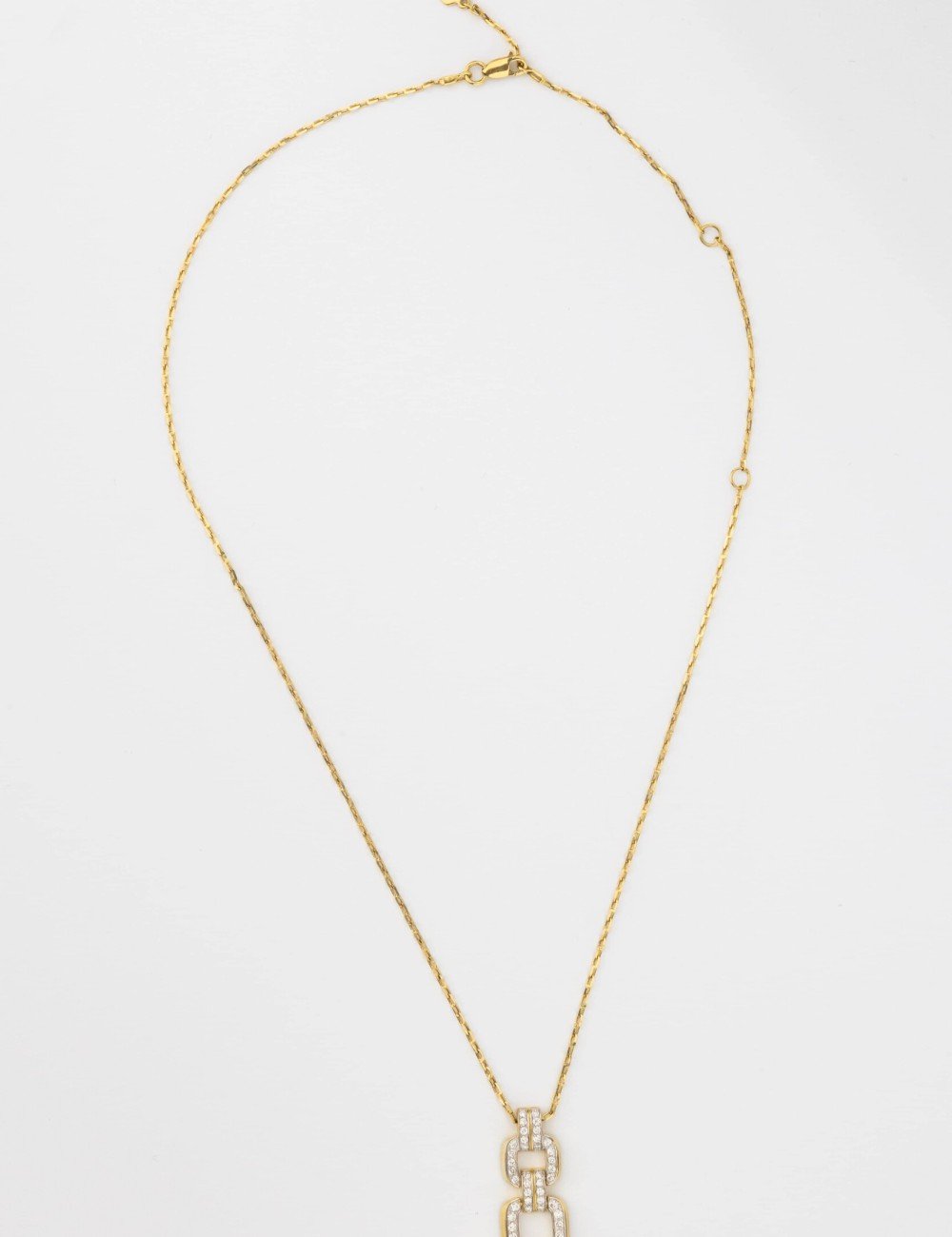 Колье из лимонного золота c бриллиантами