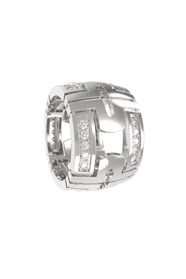 Подвеска из белого золота c бриллиантами