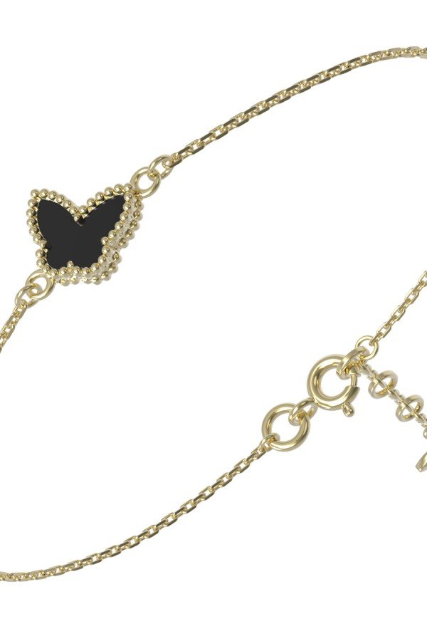 Браслет из лимонного золота c ониксом