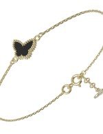 Браслет из лимонного золота c ониксом