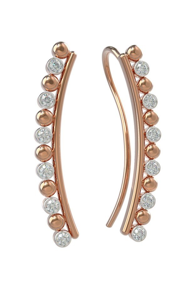 Серьги из золота c бриллиантами