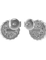 Серьги из белого золота c бриллиантами