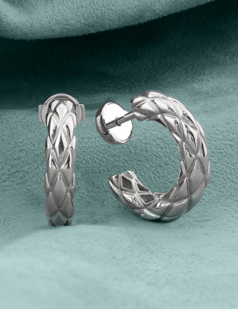 Серьги из белого золота