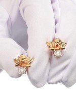 Серьги из золота c бриллиантами