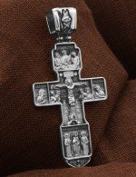 Крест из белого золота