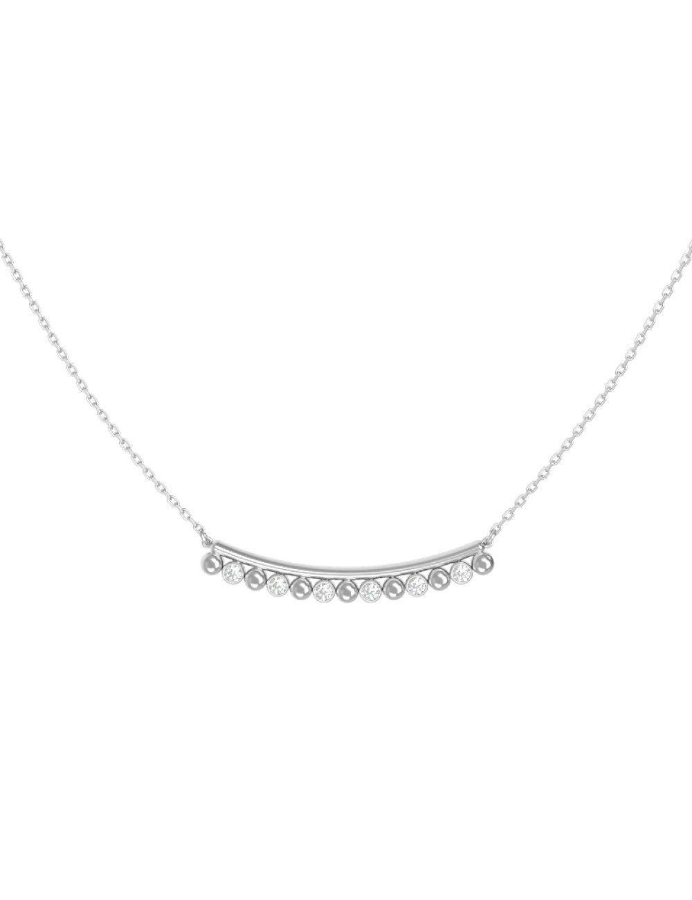 Колье из белого золота c бриллиантами