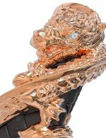 Браслет из золота c бриллиантами и кожаным шнурком