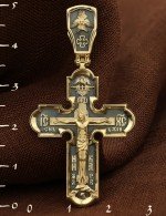 Крест из лимонного золота