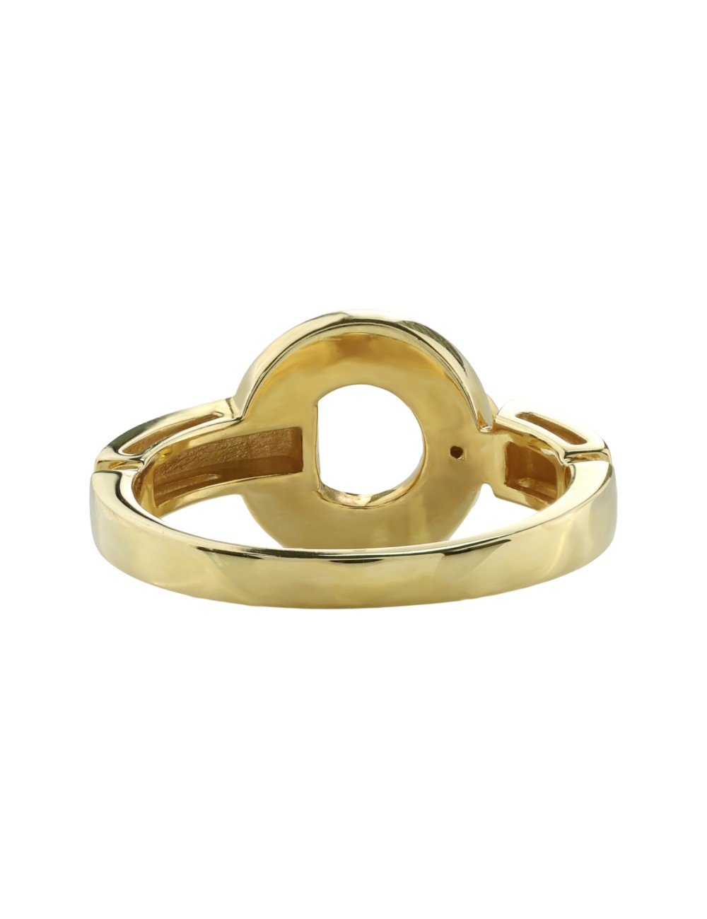 Кольцо из лимонного золота c бриллиантами и ониксом