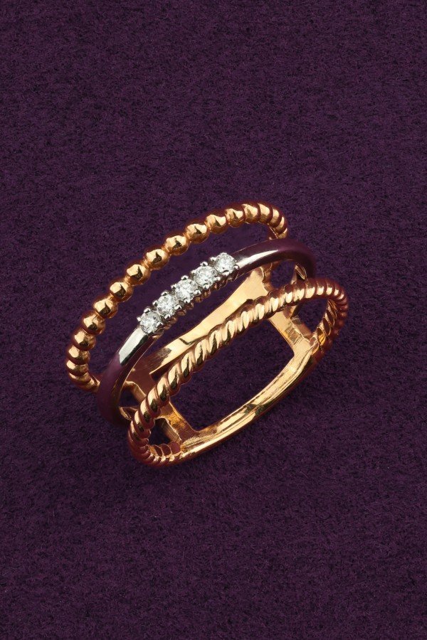 Кольцо из золота c бриллиантами